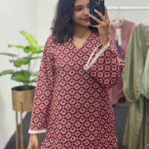 Red Pakisthani Kurthi